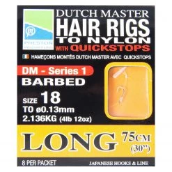 Preston Dutch Master Hair Rig with Quickstop Long (75cm) Terminal Tackle