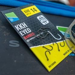 Preston KKH Eyed Barbed Hooks Terminal Tackle -Outlet Preston Store preston kkh eyed barbed hooks 5 1