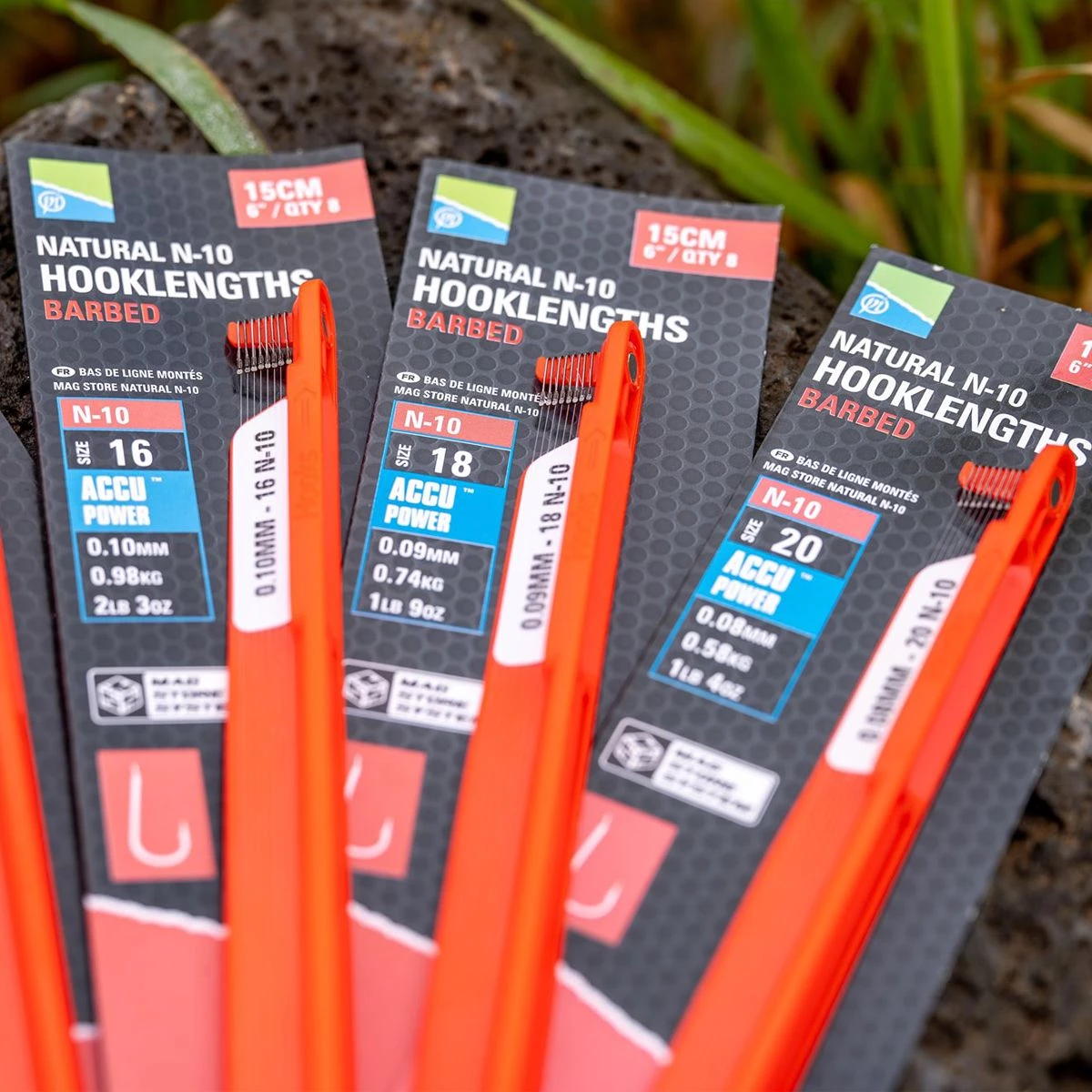 Preston Natural N-10 Hooklengths Barbed 15cm Terminal Tackle 3 Preston Natural N-10 Hooklengths Barbed 15cm Terminal Tackle - Image 3