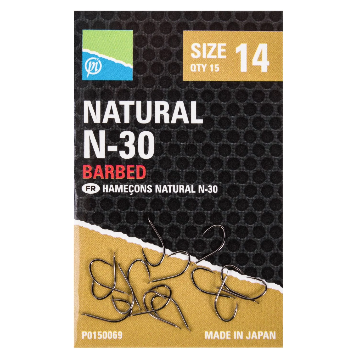 Preston Natural N-30 Barbed Hooks Terminal Tackle 2 Preston Natural N-30 Barbed Hooks Terminal Tackle - Image 2