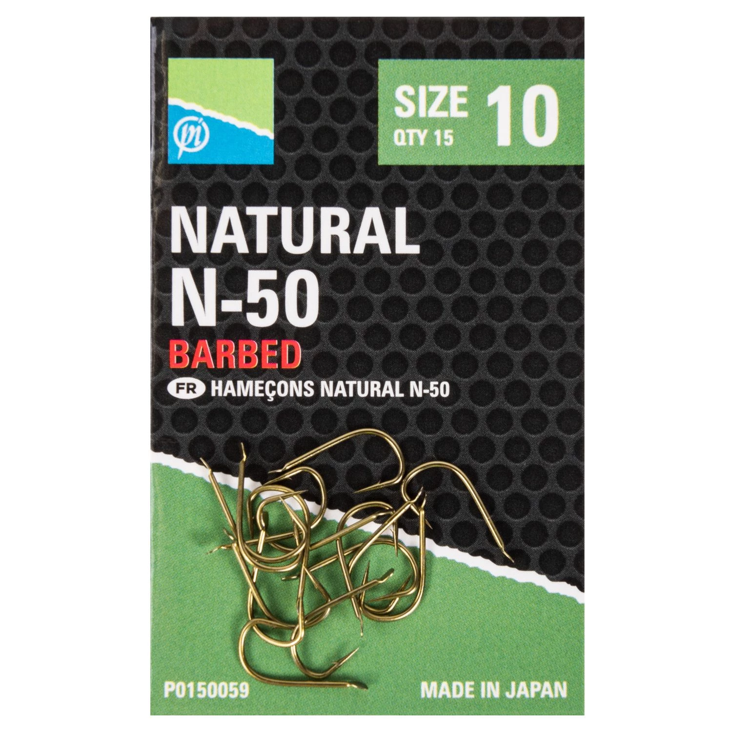 Preston Natural N-50 Barbed Hooks Terminal Tackle 2 Preston Natural N-50 Barbed Hooks Terminal Tackle - Image 2