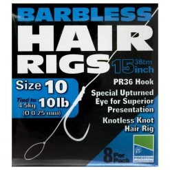 Preston PR36 Barbless Hair Rigs Terminal Tackle 6 Preston PR36 Barbless Hair Rigs Terminal Tackle -Outlet Preston Store preston pr36 barbless hair rigs 1